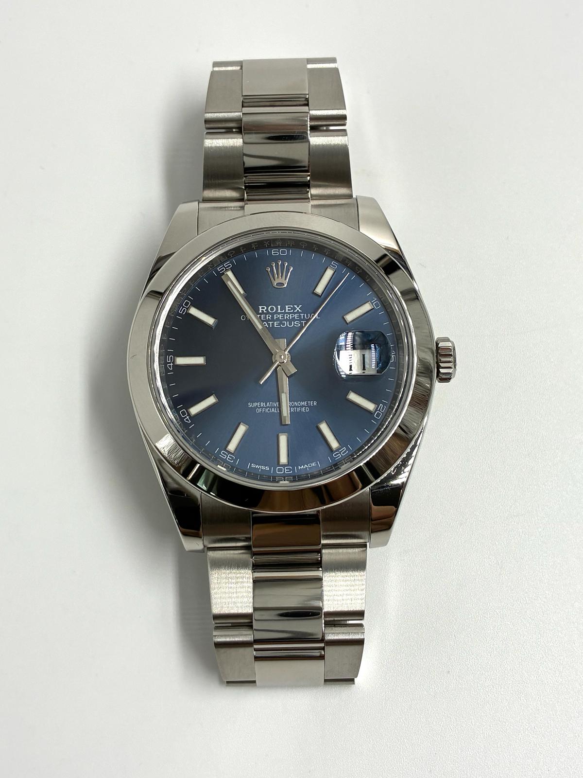 Rolex Datejust 41 126300 Blue Index Oyster 2026