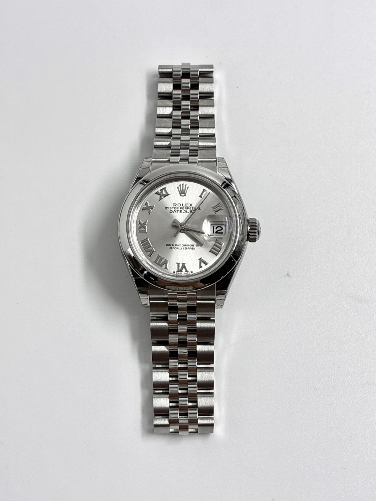 Rolex Lady-Datejust 28 279160 Silver Roman Jubilee