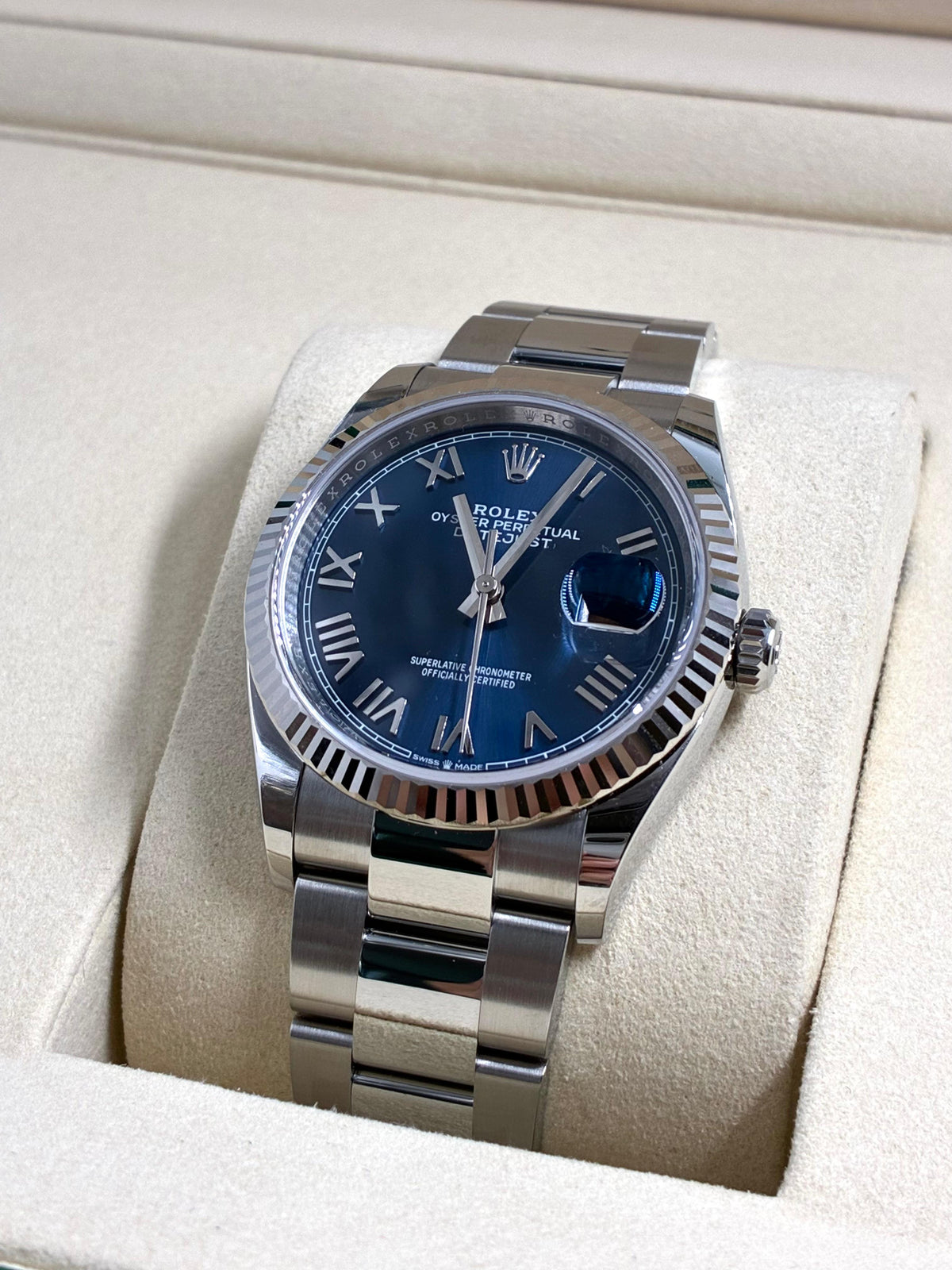 Rolex Datejust 36 126234 Blue Roman Oyster 2026