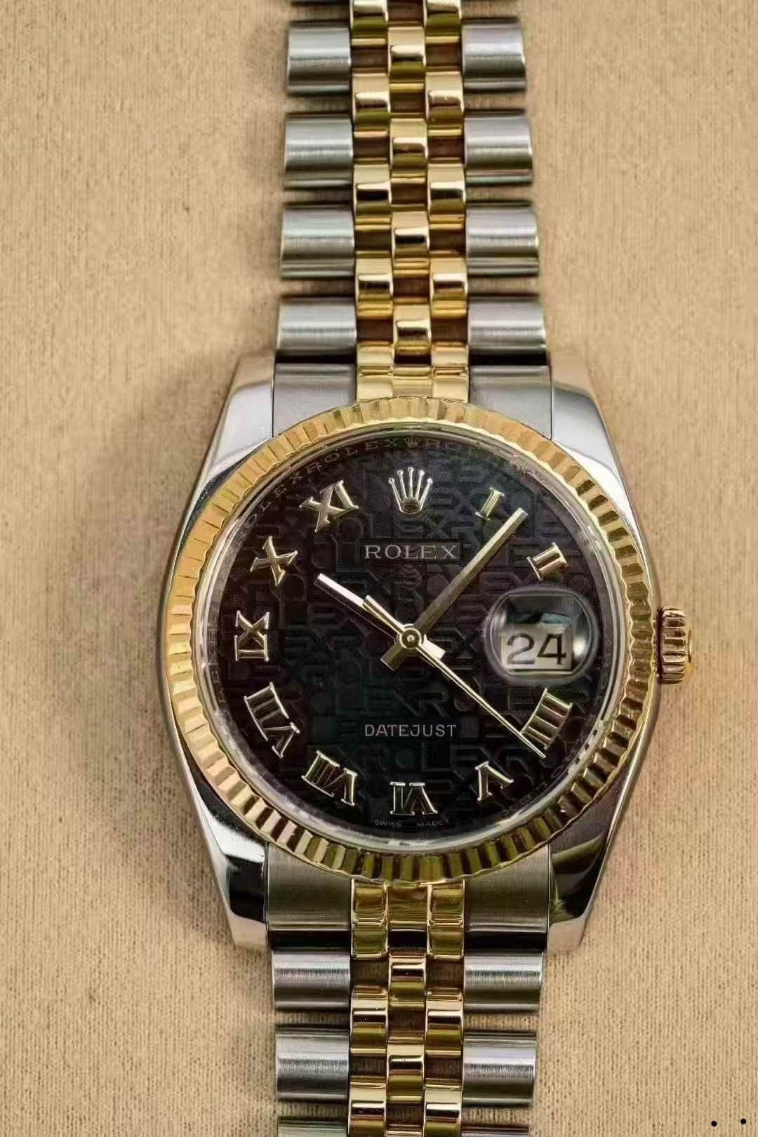 Rolex Datejust 36 116233 Black Naked