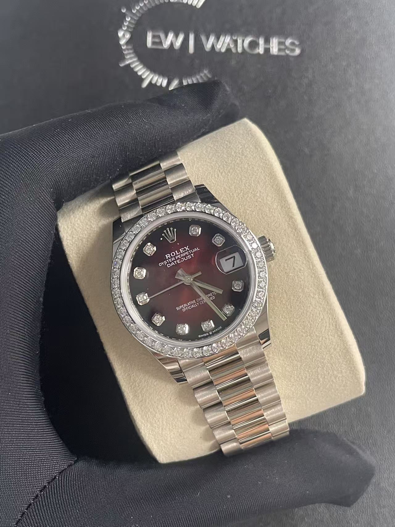 Rolex Datejust 31 278289RBR Red Ombre Set with Diamonds