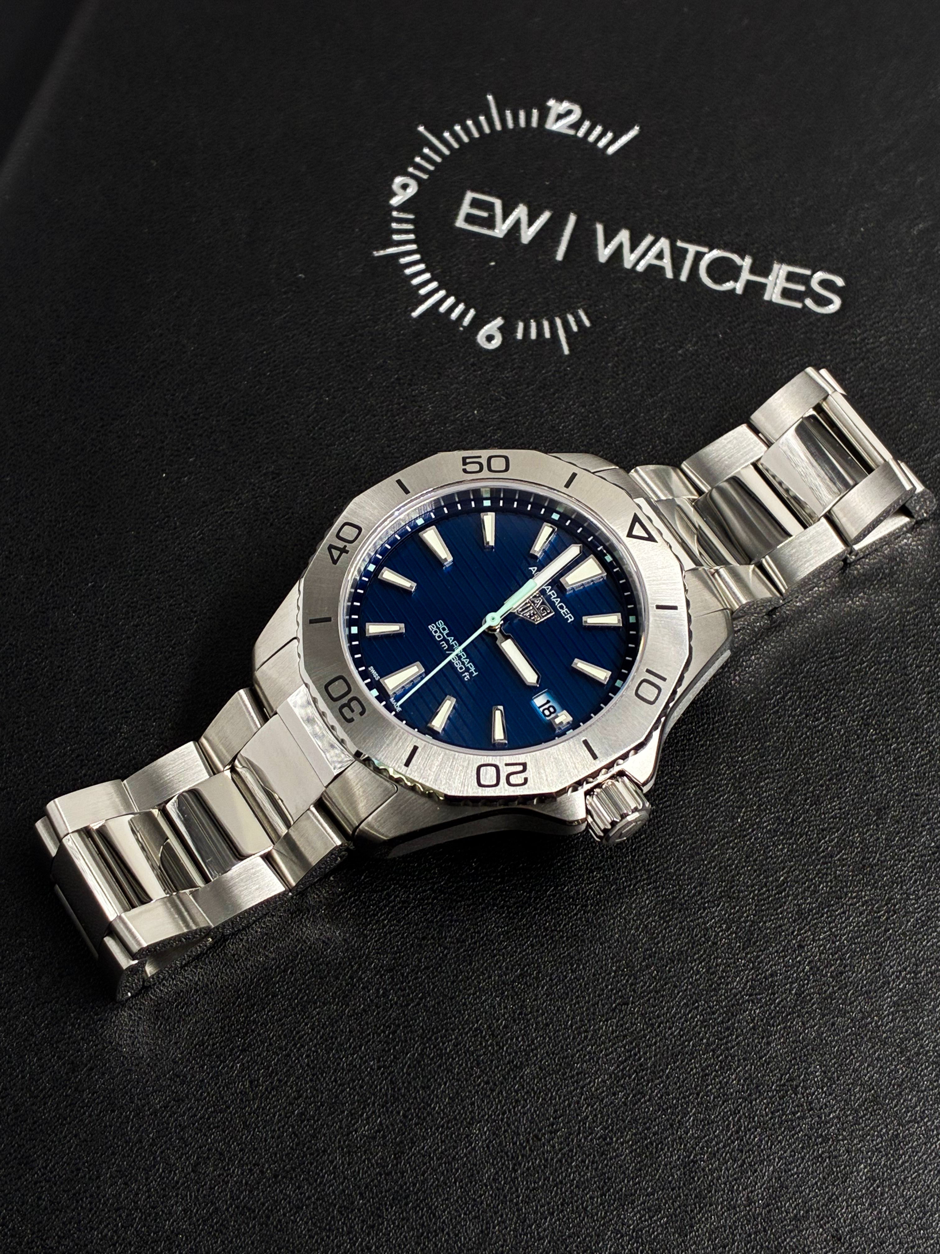 TAG Heuer WBP1113.BA0000 Aquaracer Professional 200 Solargraph 40 Stainless Steel