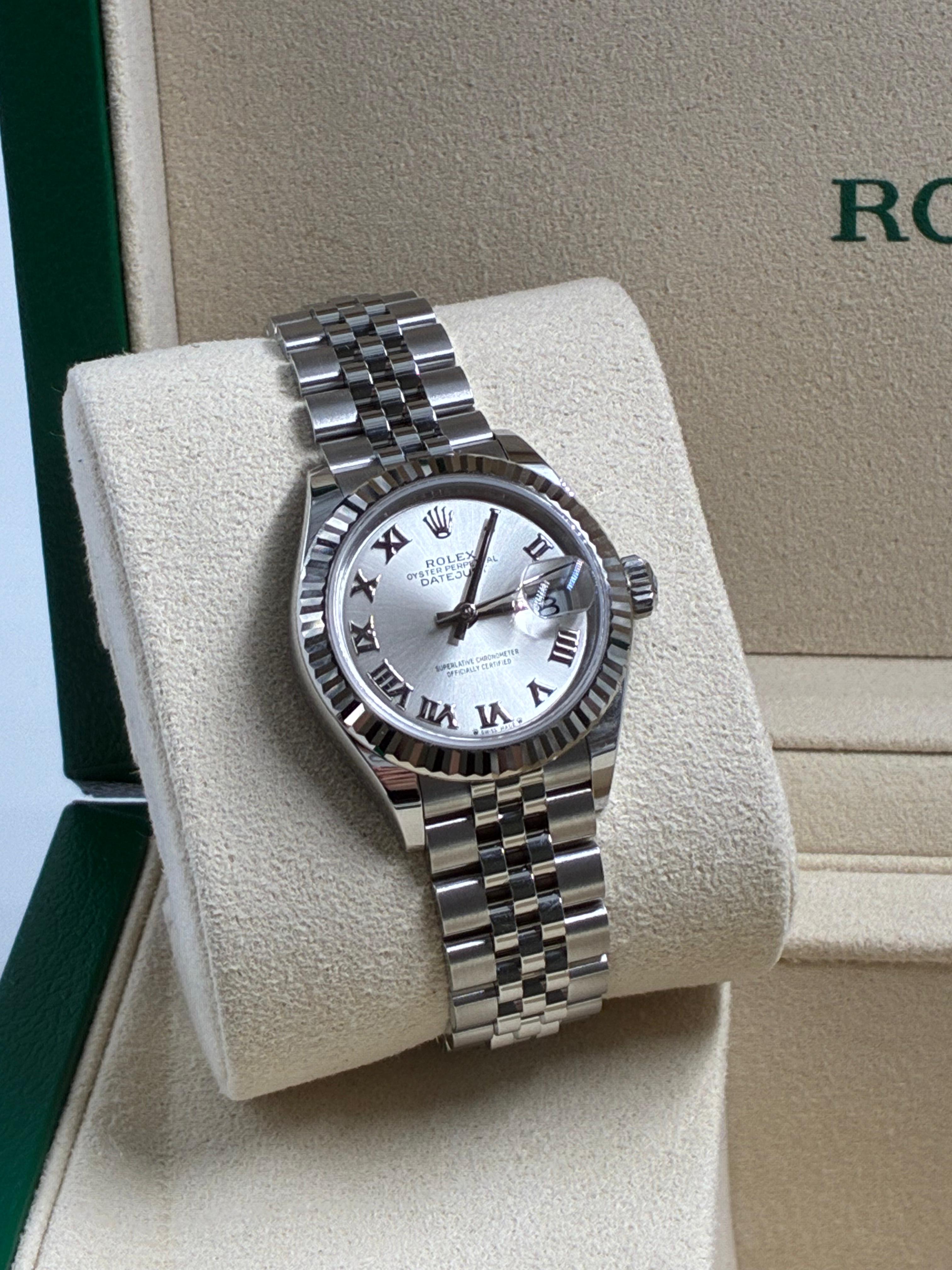 Rolex Lady-Datejust 279174 Silver Roman Jubilee 2025
