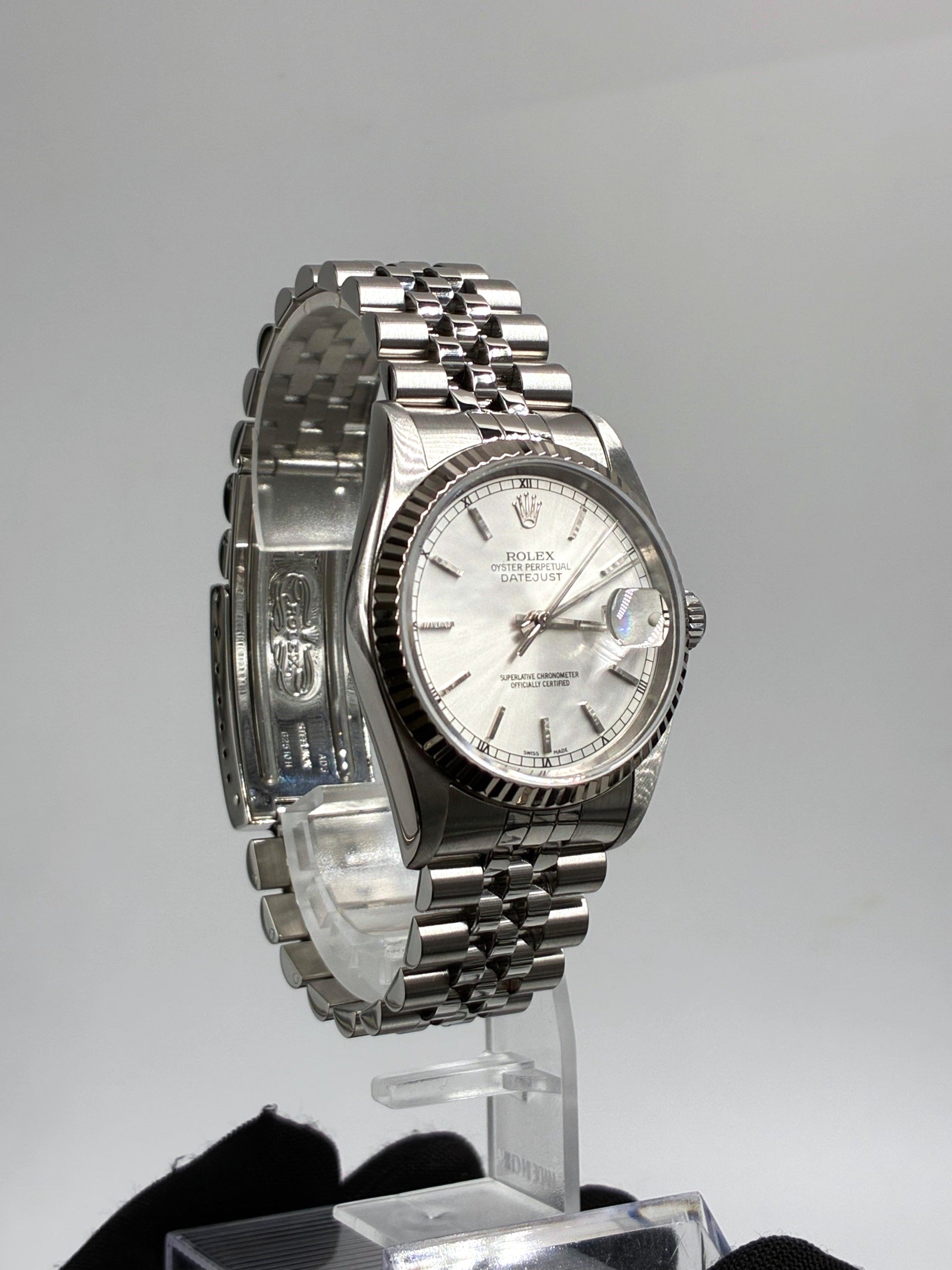 Rolex 16234 Silver Index Jubilee