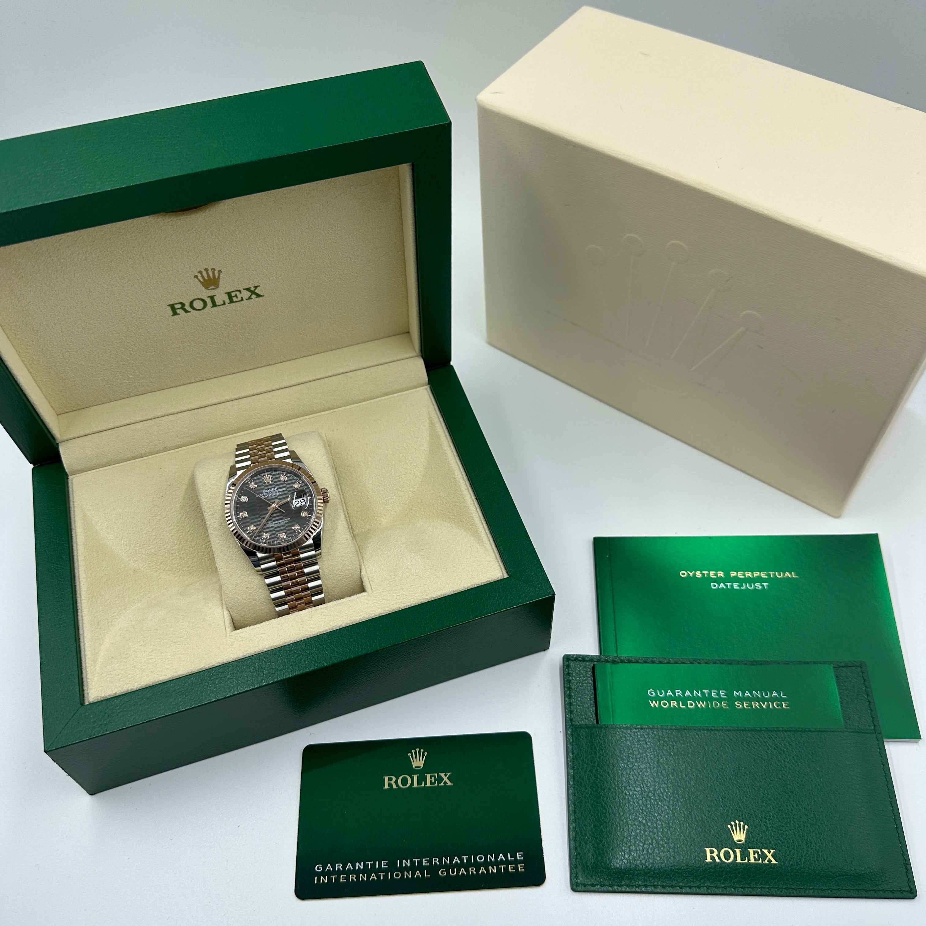 Rolex Datejust 36 126231G Grey Fluted Jubilee 2024