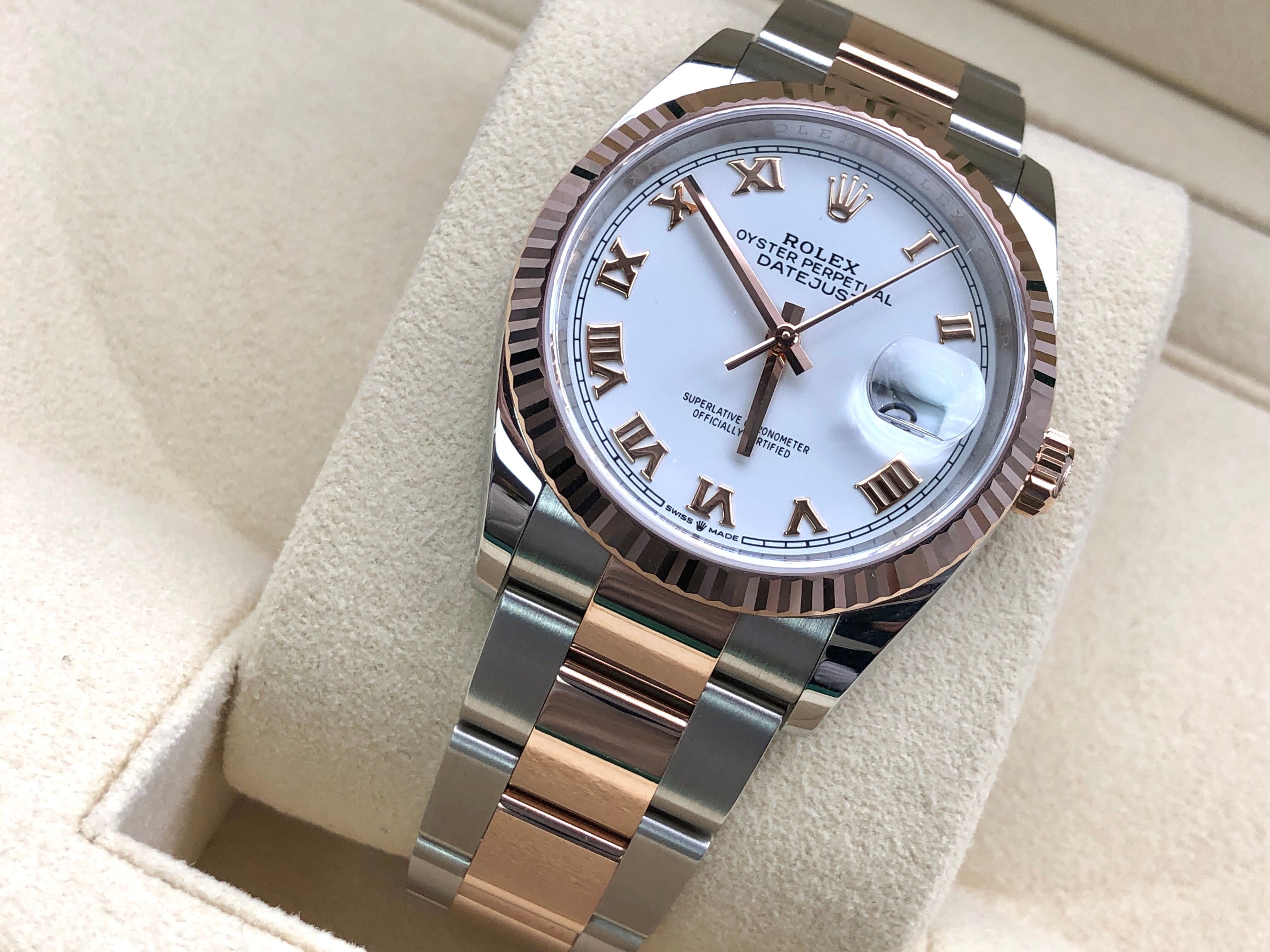 Rolex Datejust 36 126231 White Roman Oyster 2025