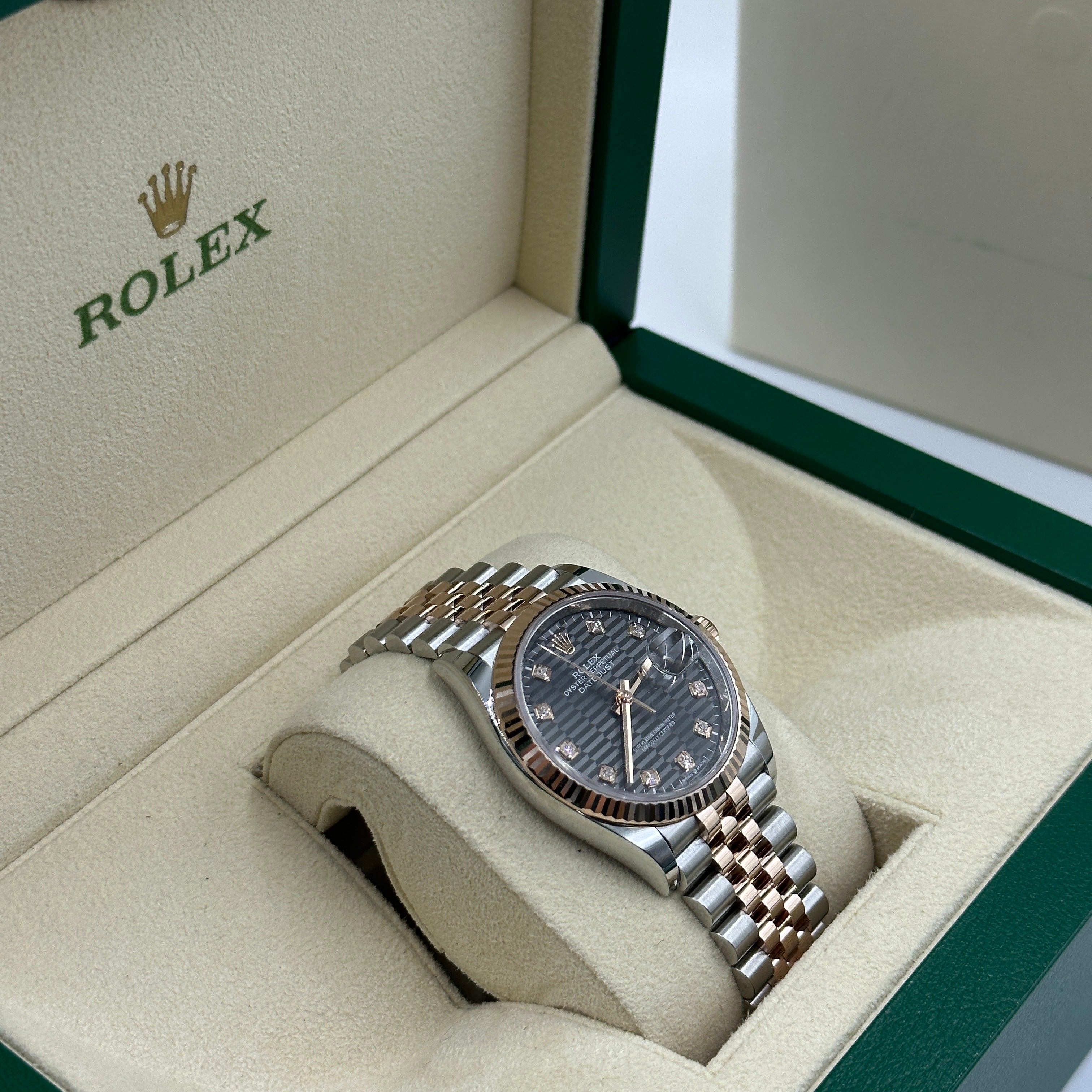 Rolex Datejust 36 126231G Grey Fluted Jubilee 2024