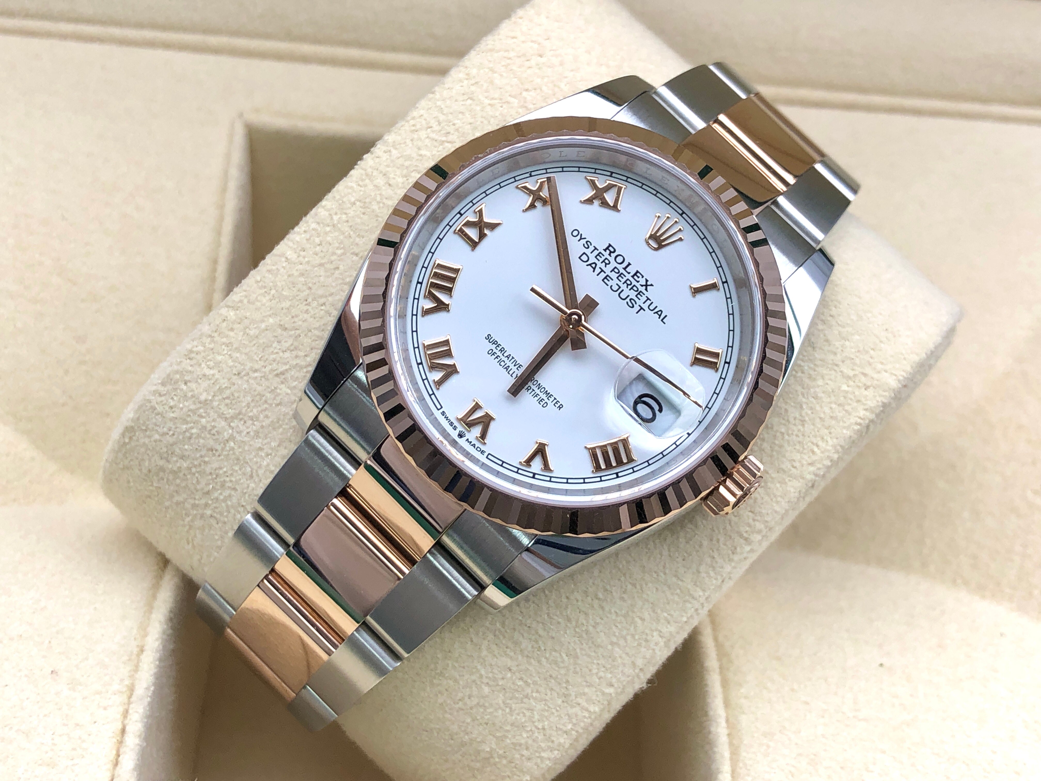 Rolex Datejust 36 126231 White Roman Oyster 2025