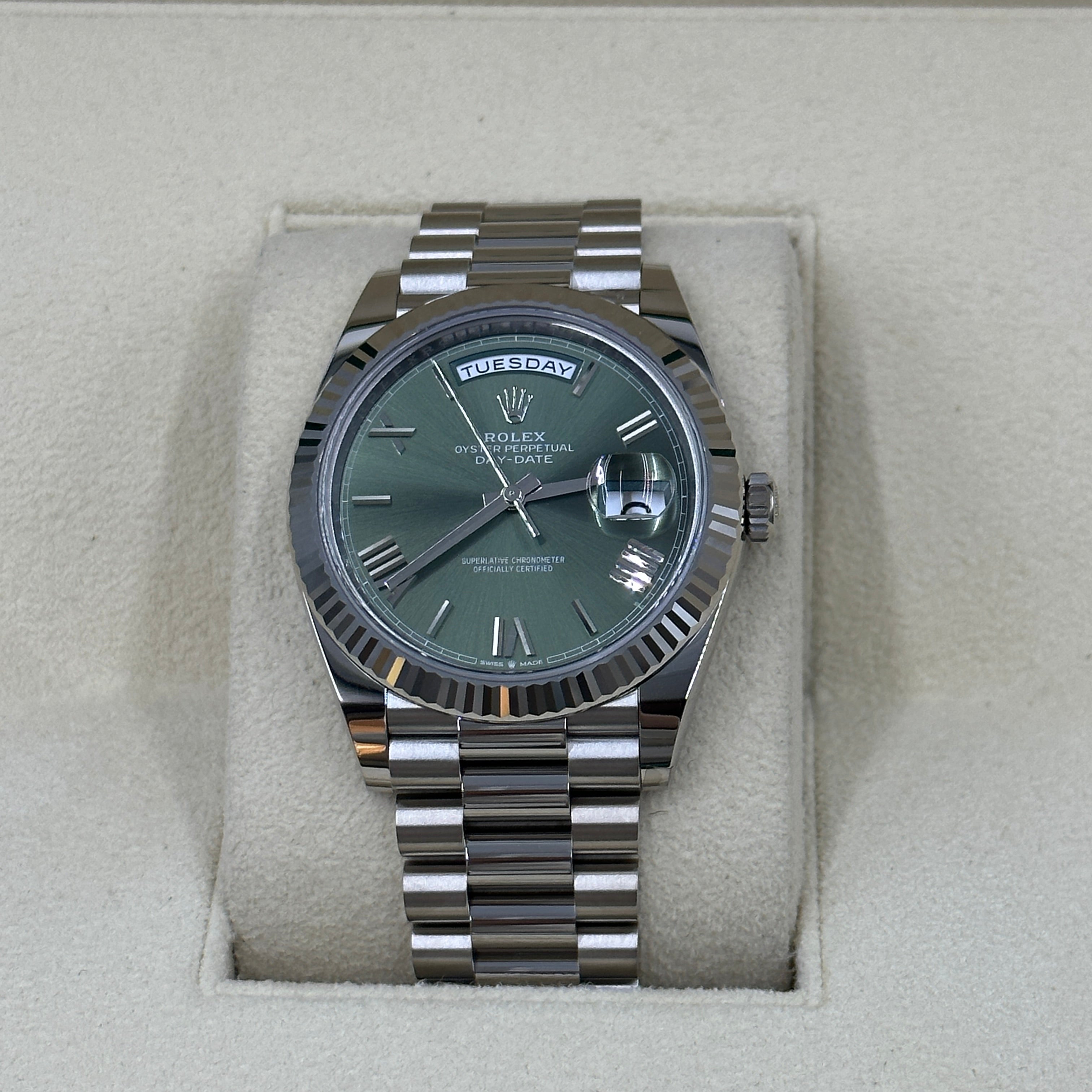 Rolex Day-Date 40 40mm 228239 Green Roman 2024