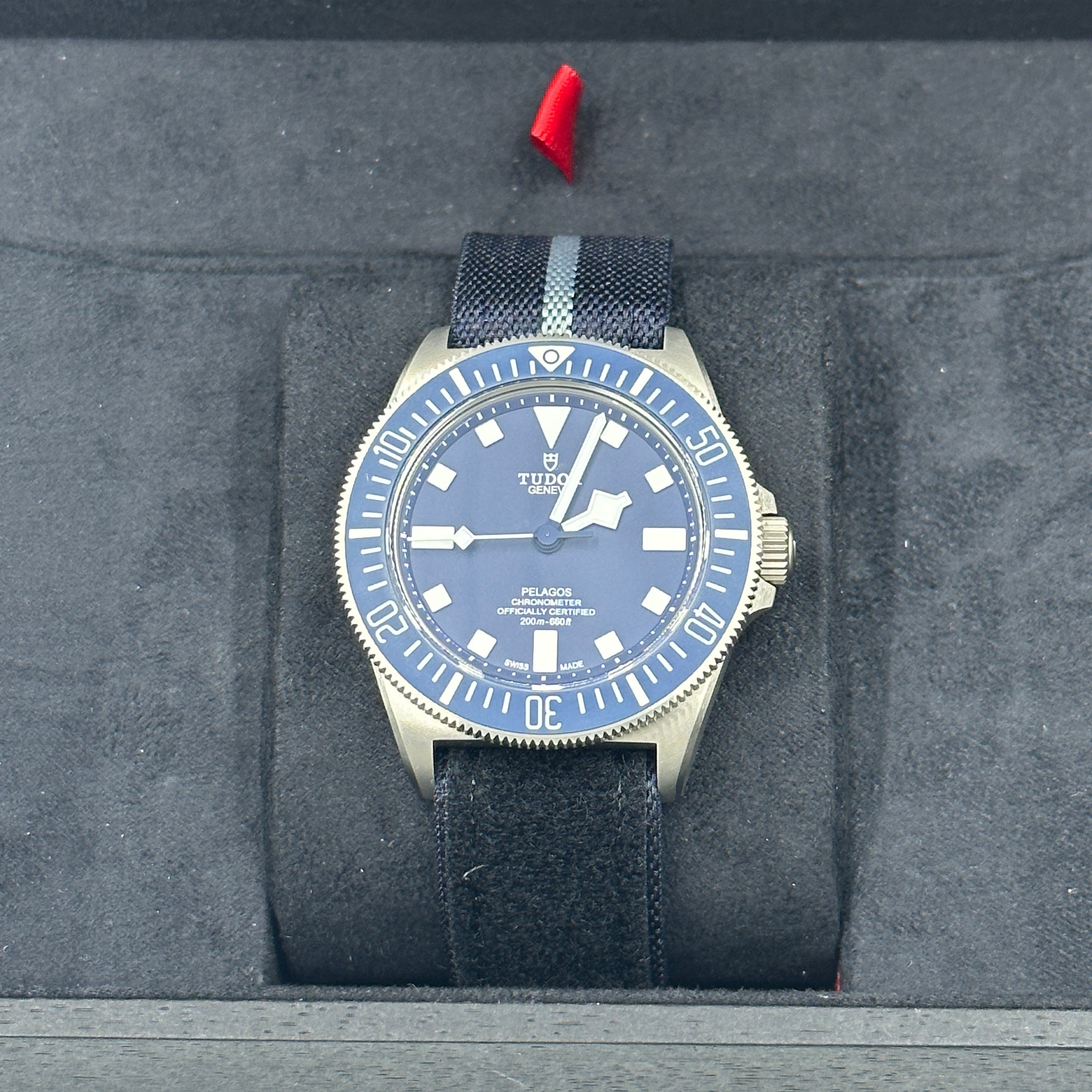 Tudor Pelagos FXD 42mm 25707B/23-0001 Blue Fabric 2024 – EW Watches