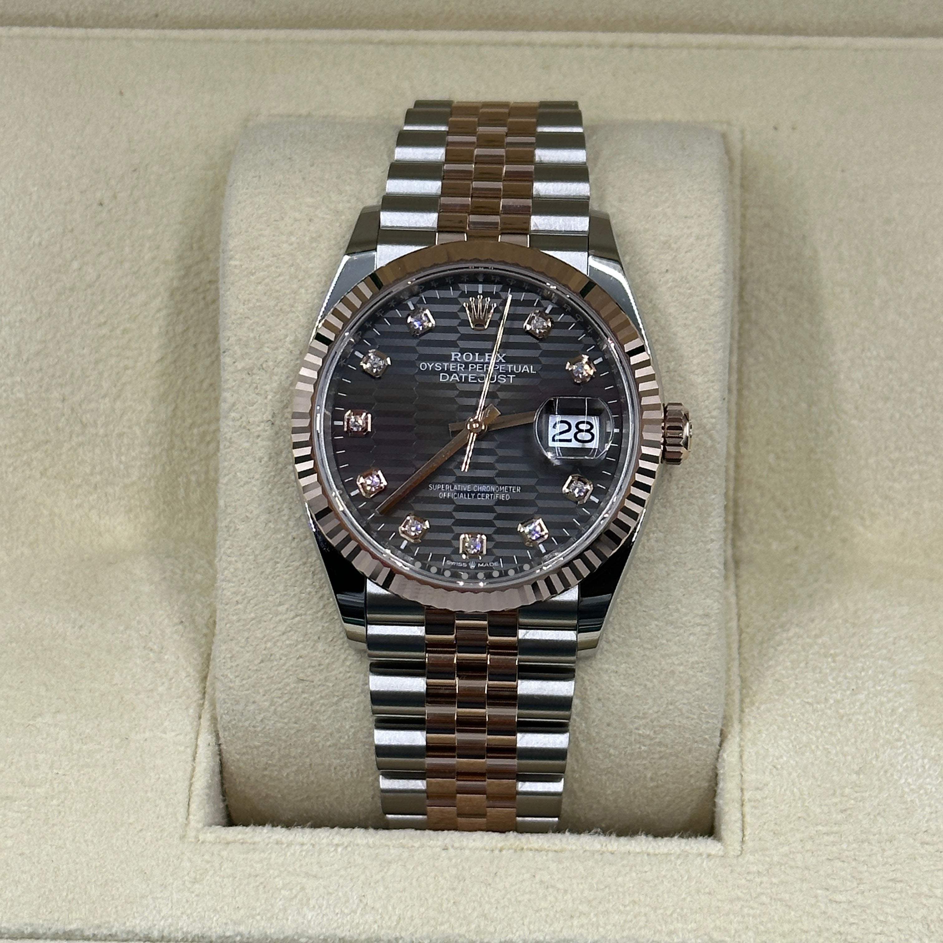 Rolex Datejust 36 126231G Grey Fluted Jubilee 2024