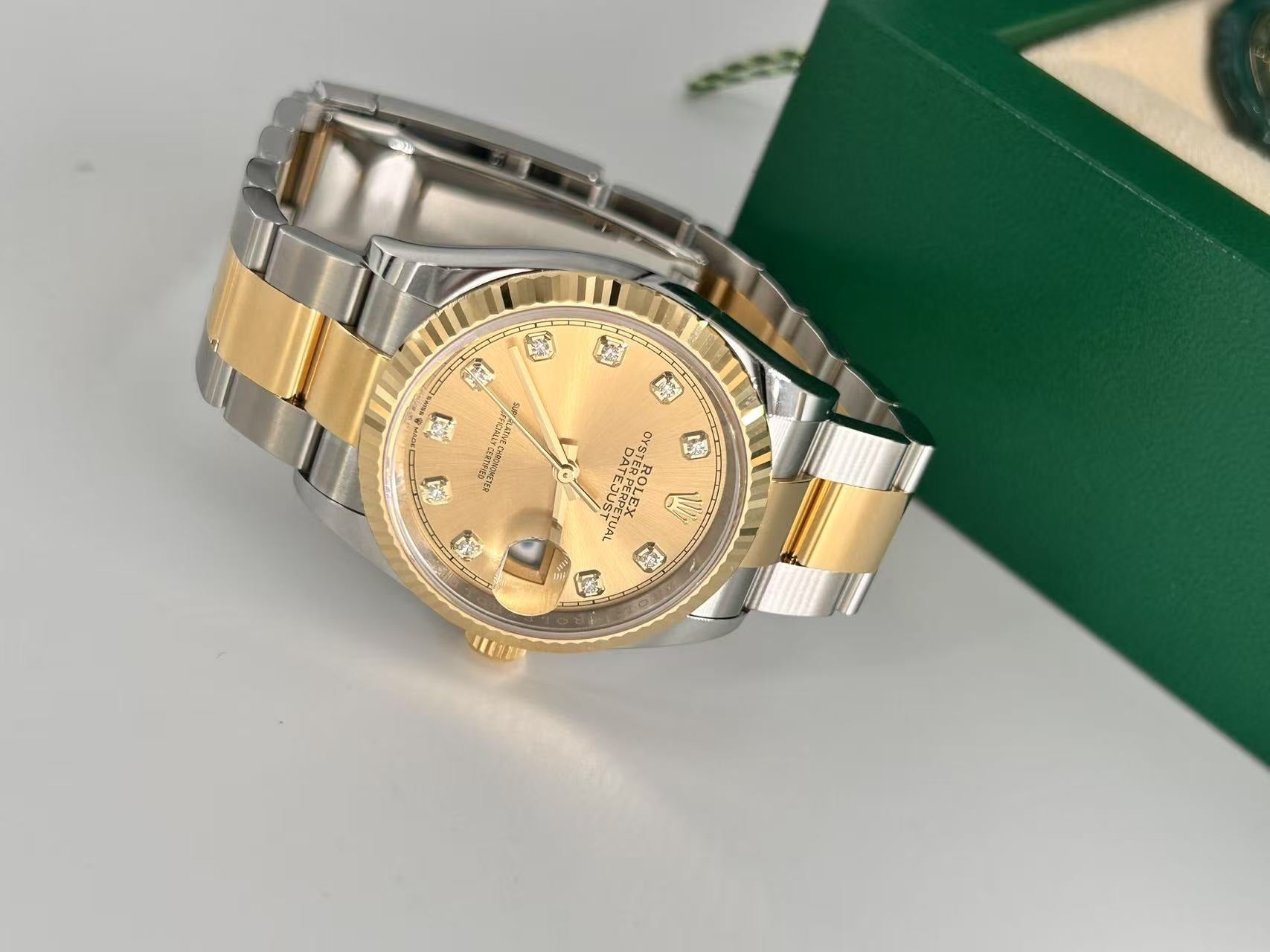 Rolex Datejust 36 126233G Champ Oyster 2025