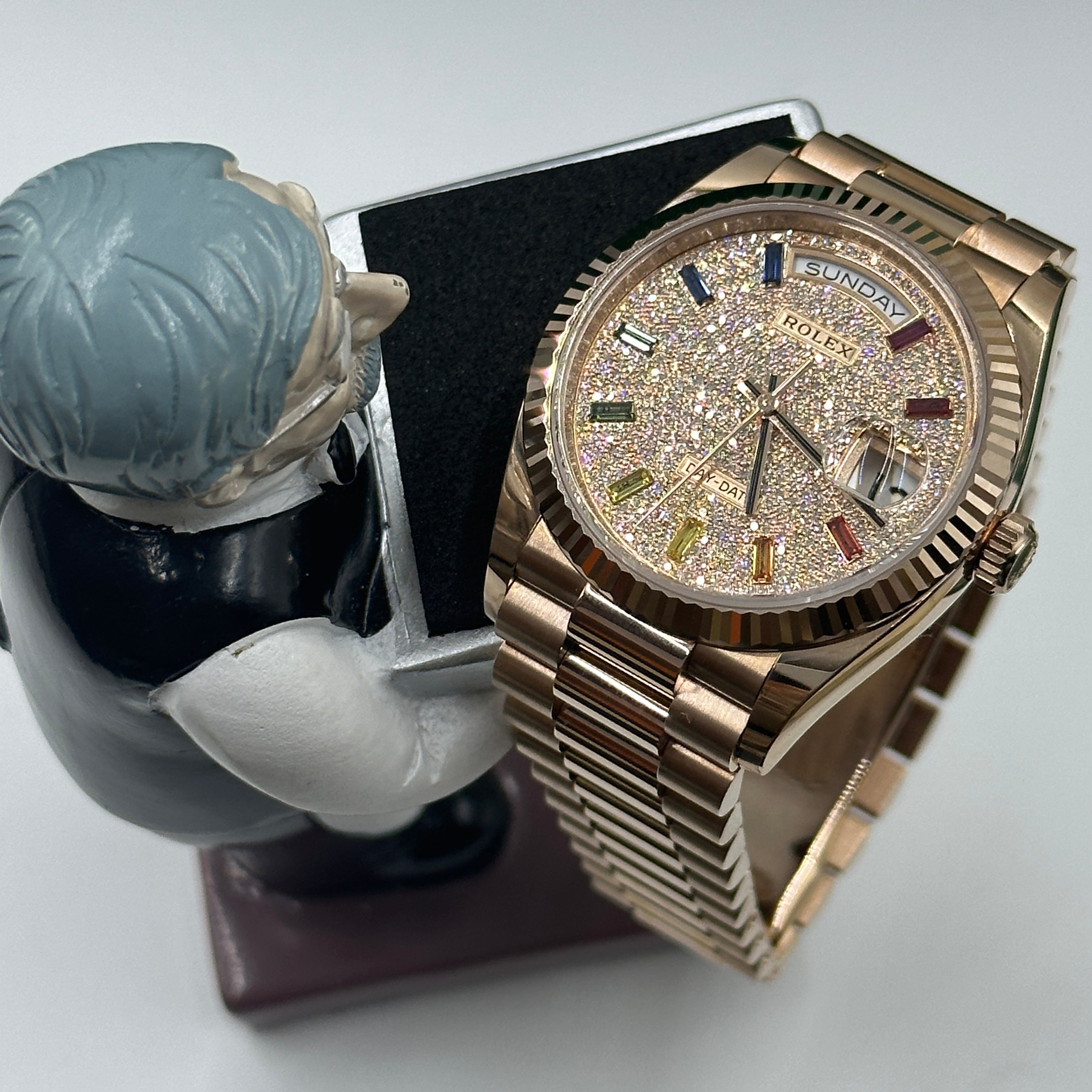 Rolex Day-Date 36 36mm 128235A Pave 2025