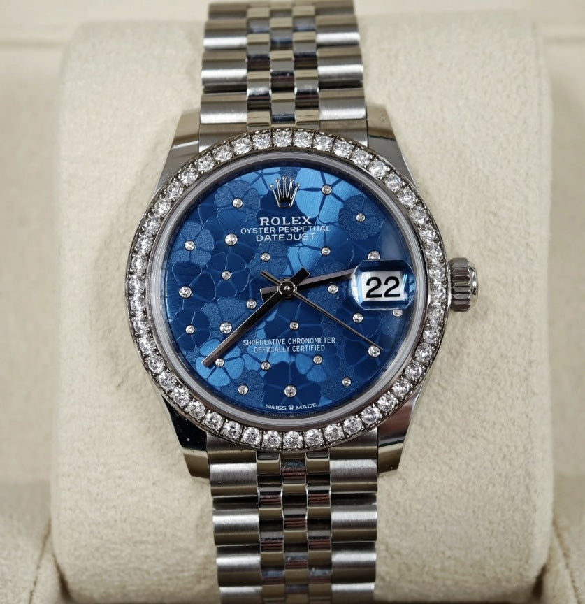 Rolex Datejust 31 278384RBR Blue Flower Jubilee 2025