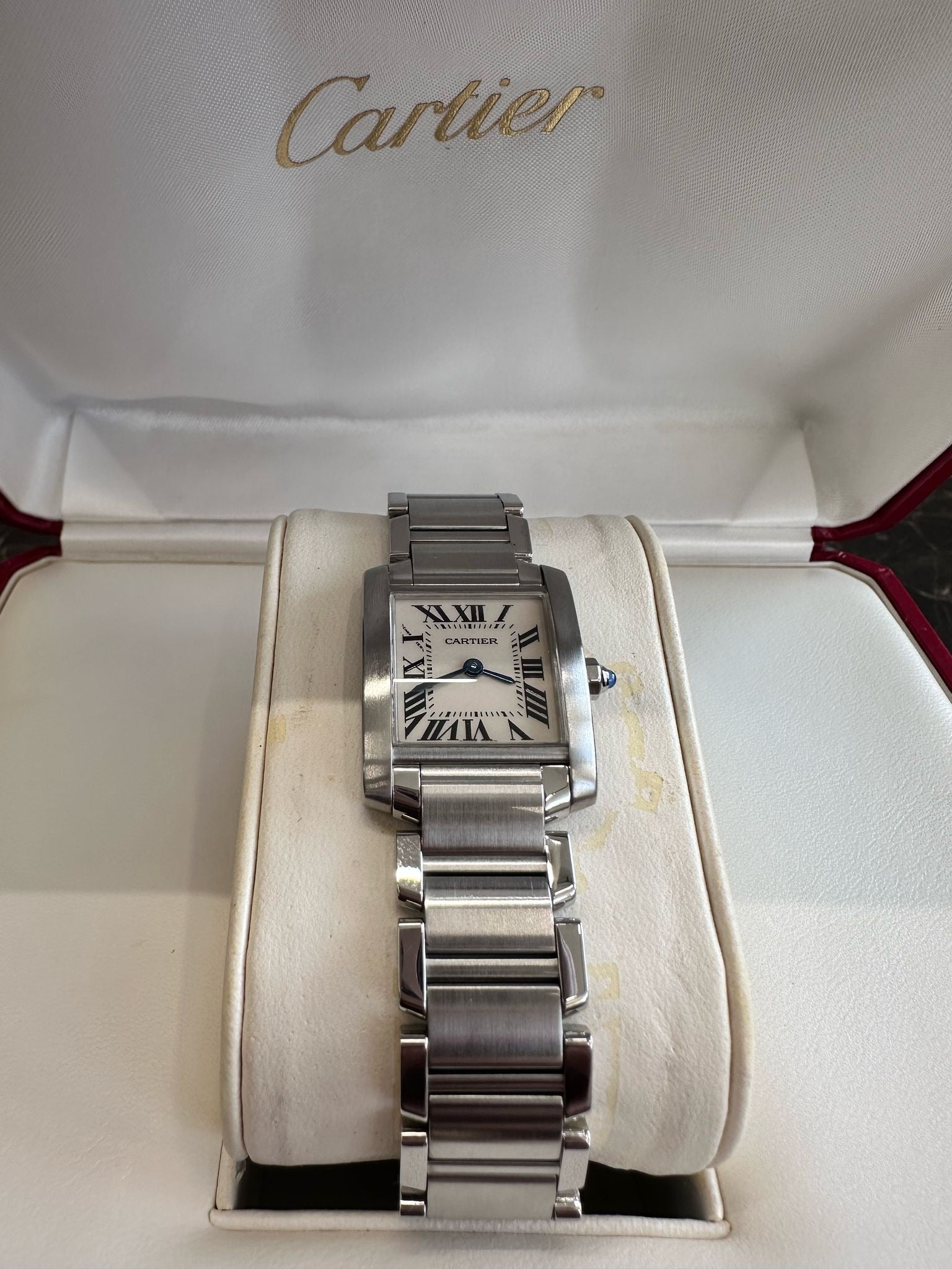 Cartier Tank Francaise 2384 White – EW Watches - Main Image
