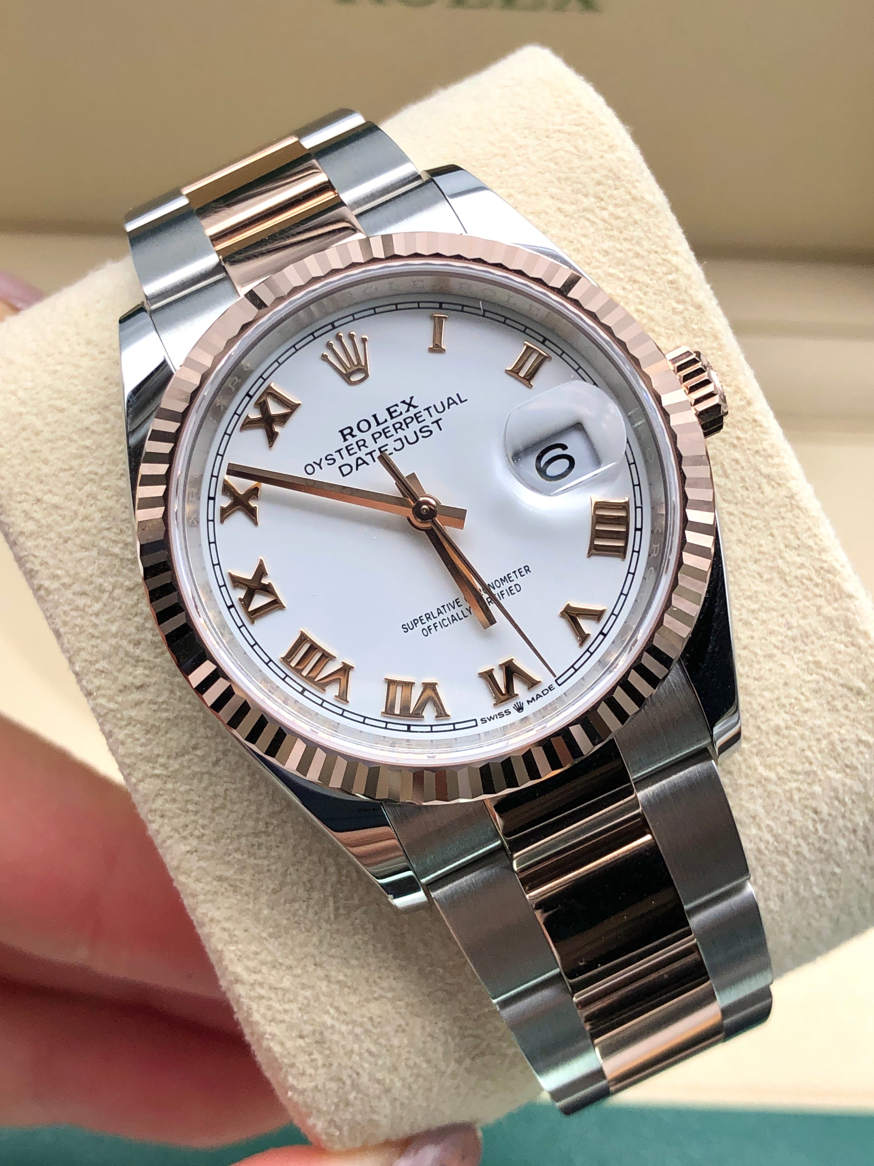 Rolex Datejust 36 126231 White Roman Oyster 2025