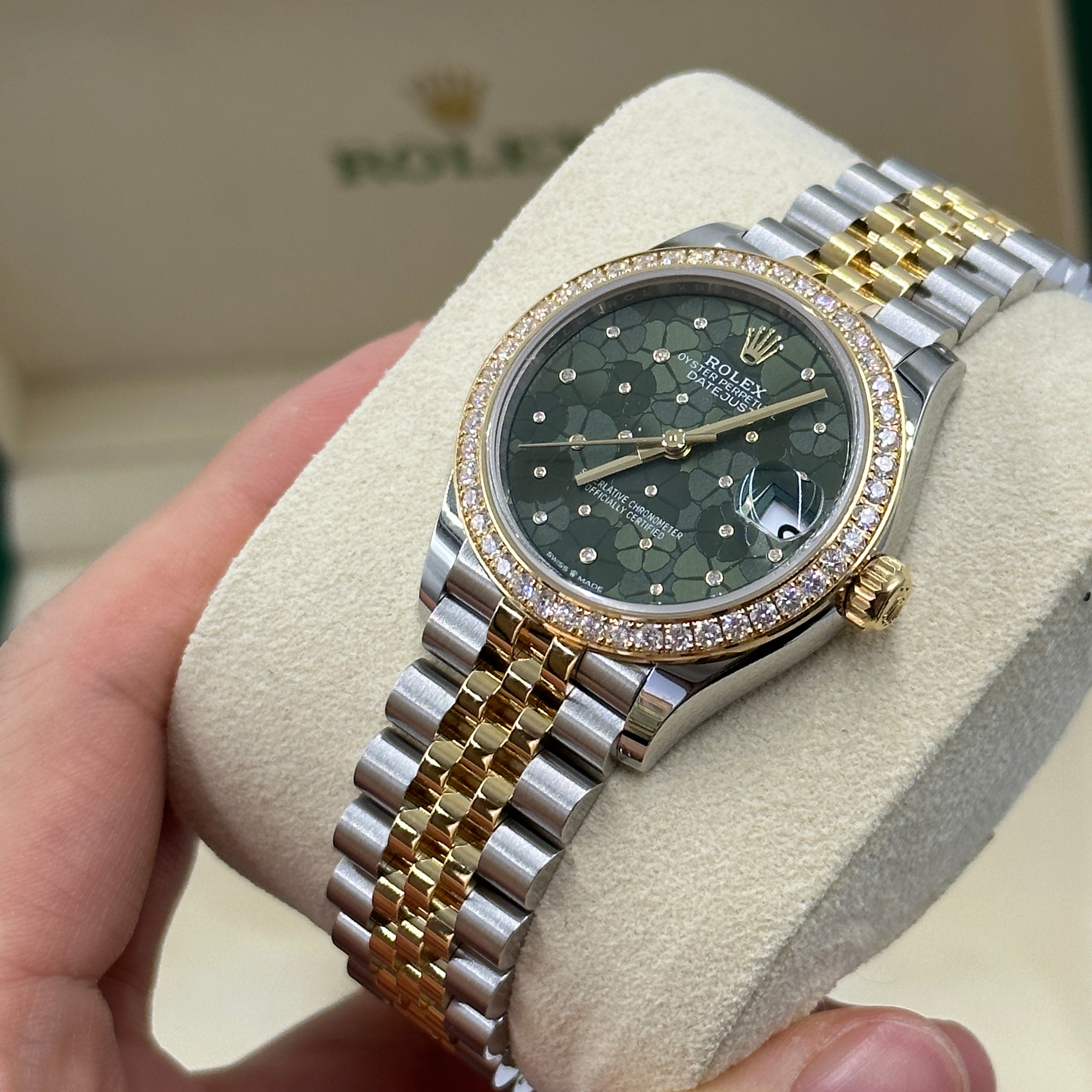 Rolex Datejust 31 278383RBR Green Flower Jubilee 2023
