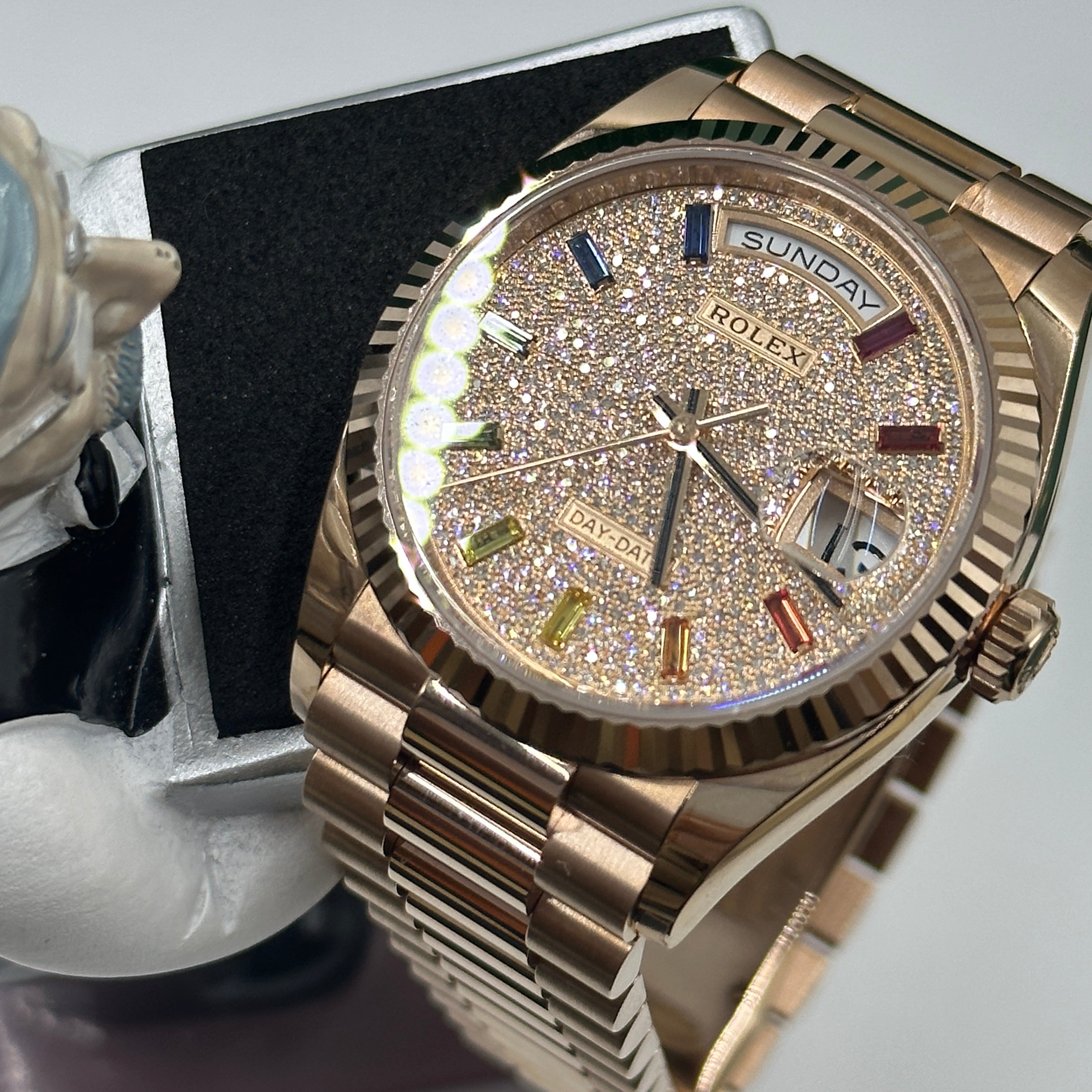 Rolex Day-Date 36 36mm 128235A Pave 2025