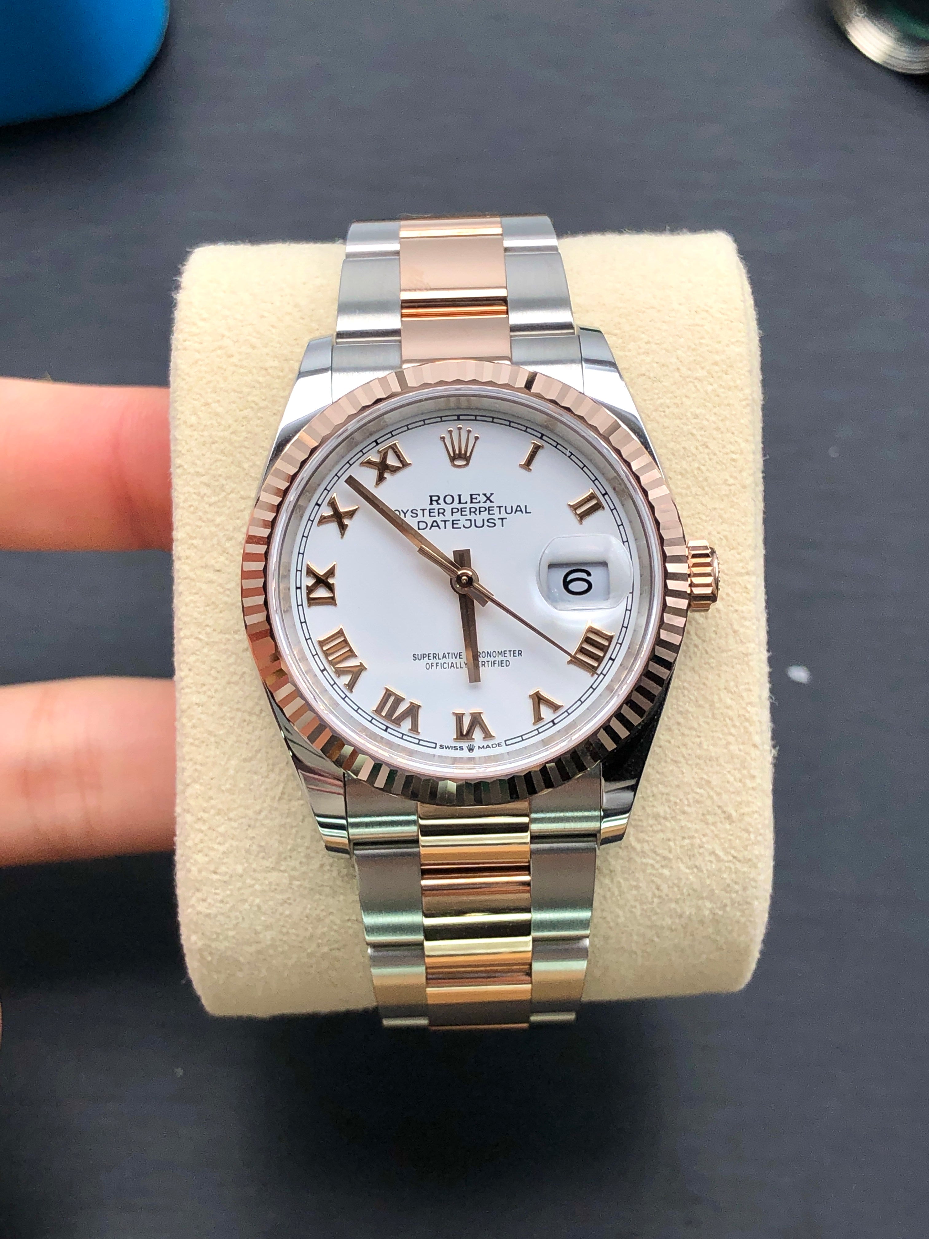Rolex Datejust 36 126231 White Roman Oyster 2025