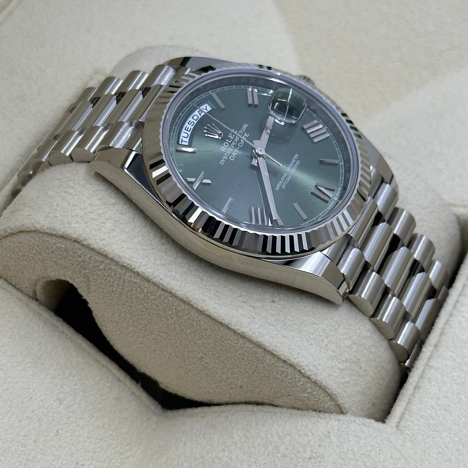 Rolex Day-Date 40 40mm 228239 Green Roman 2024