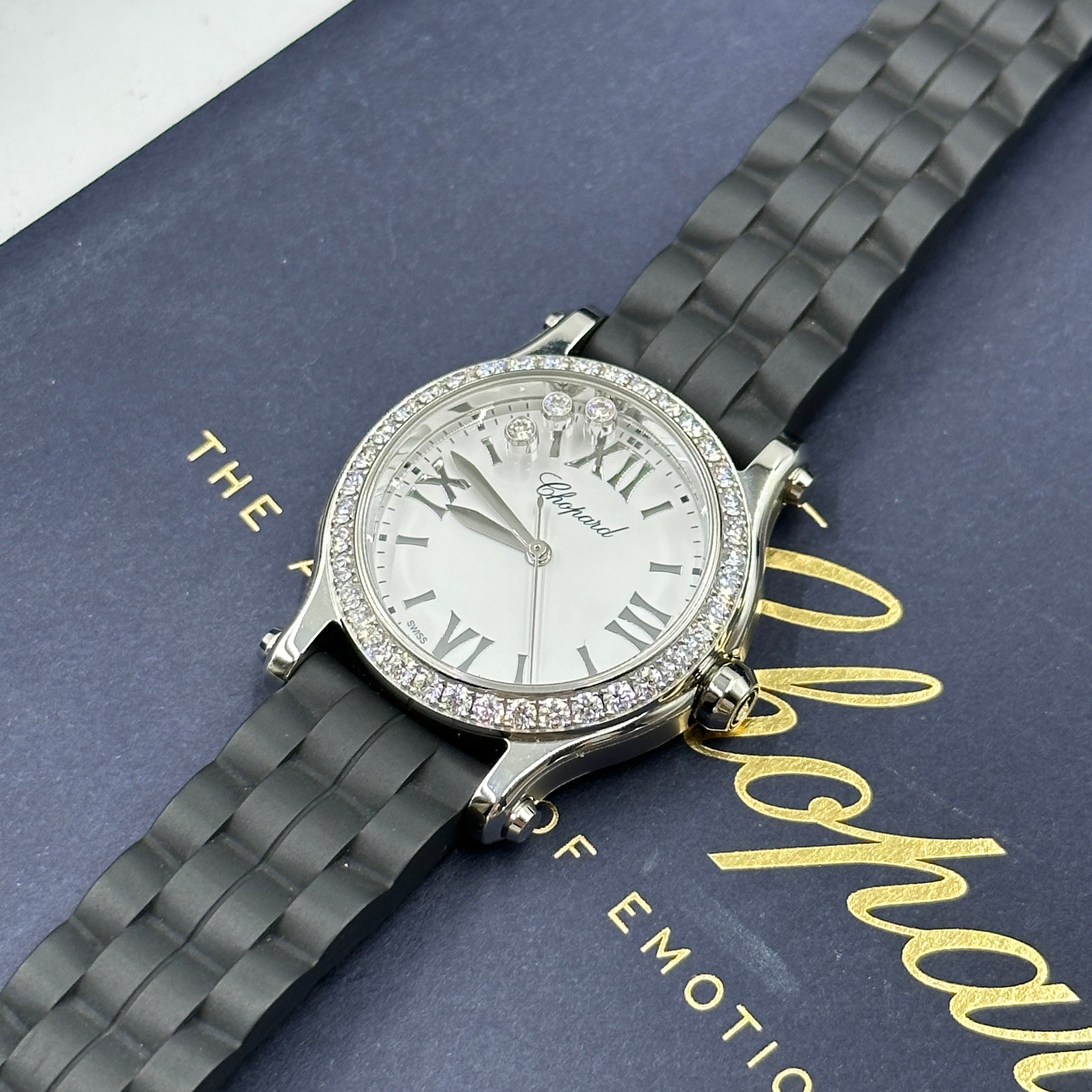 Chopard Happy Sport 30mm 278590-3003 White with Diamond Set (Stainless Steel Bezel) 2025