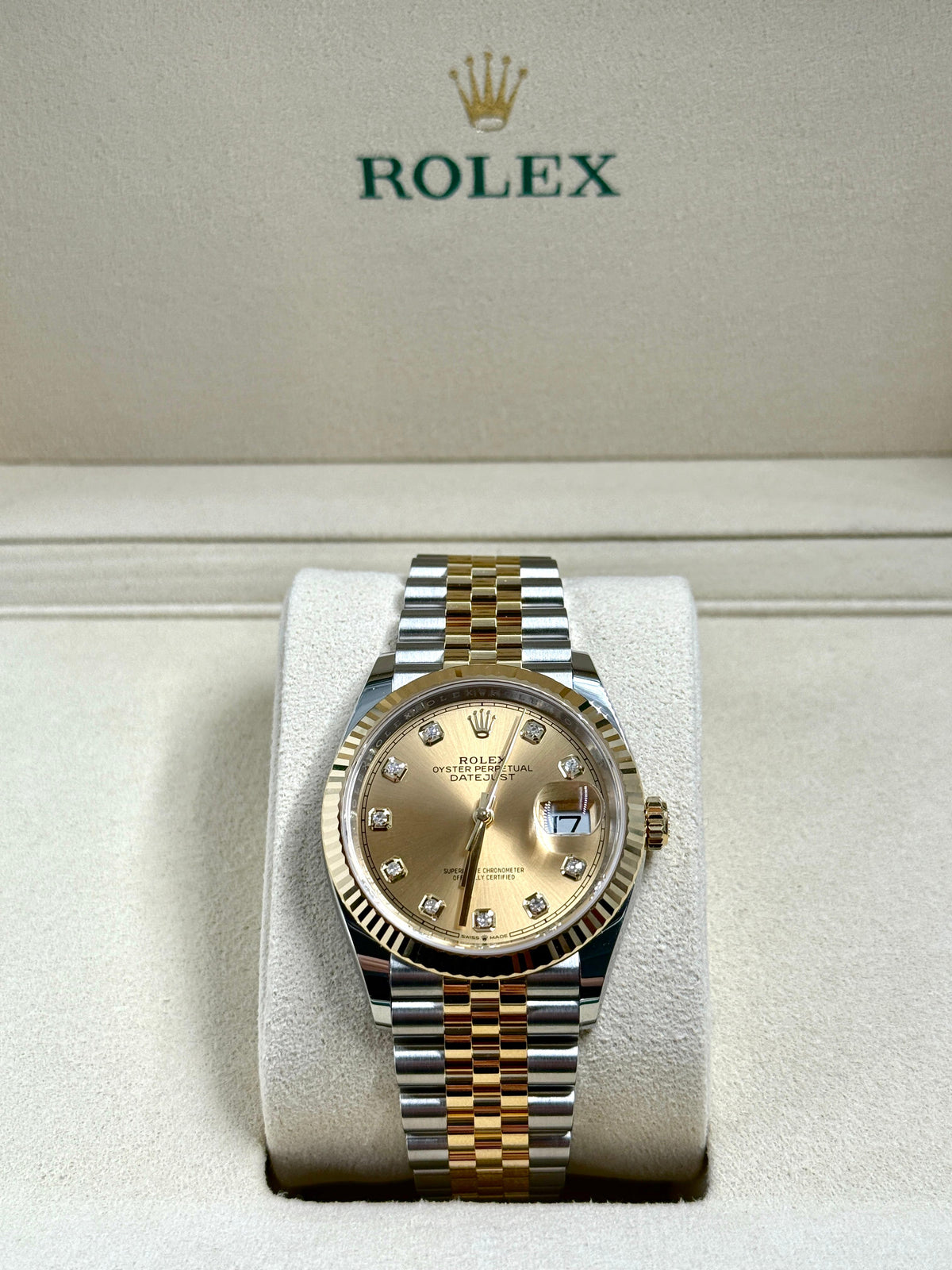 Rolex Datejust 36 126233G Champagne Jubilee 2026