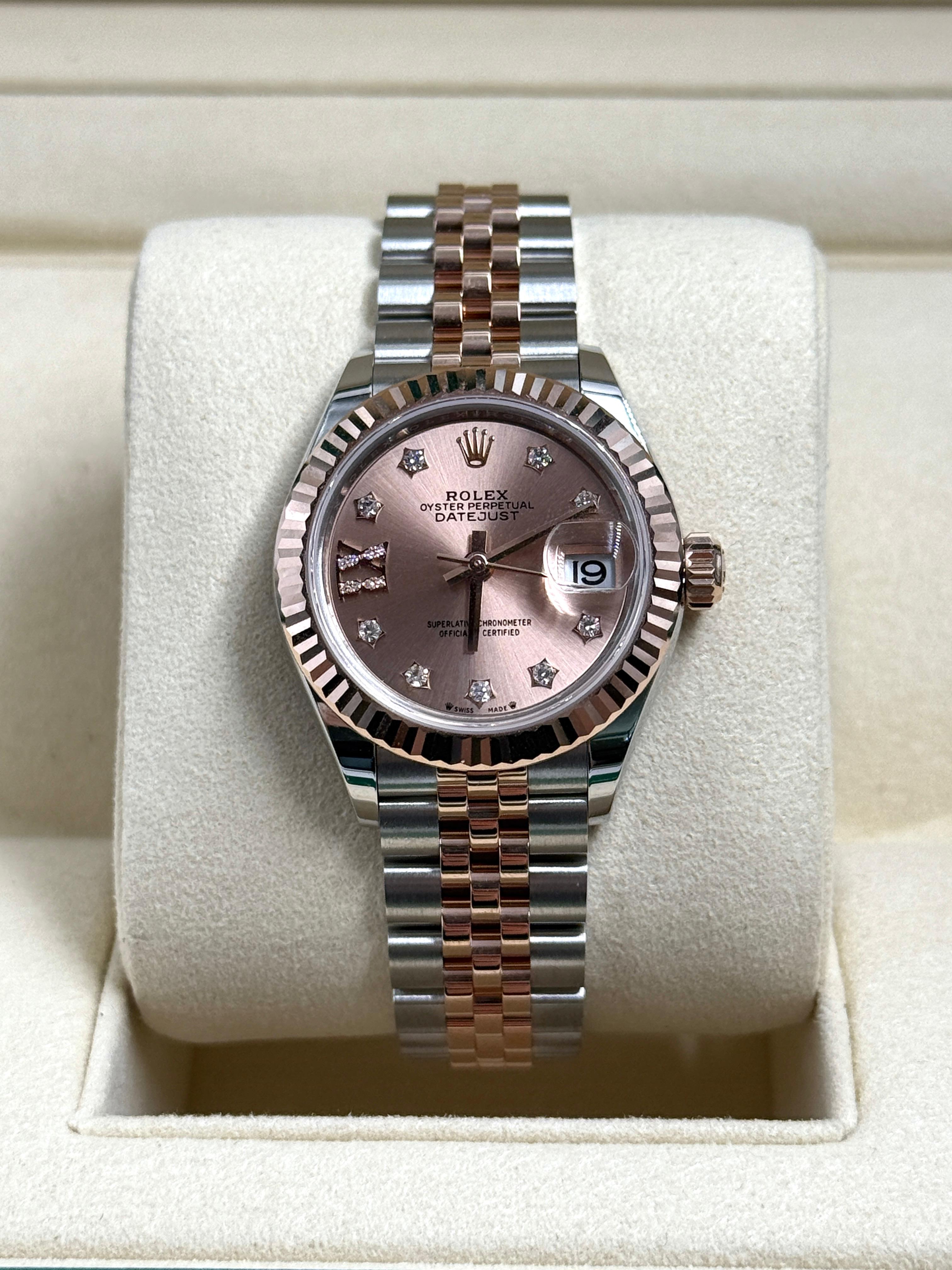 ROLEX  Lady-Datejust 28MM 279171G ROSE STAR  JUB