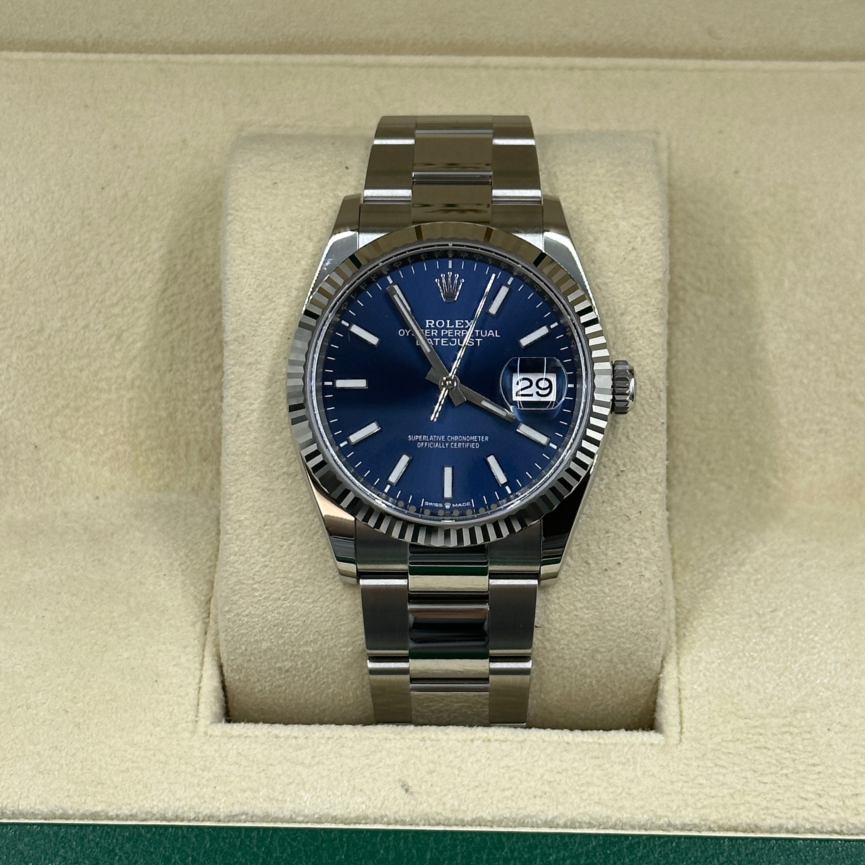 Rolex Datejust 36 126234 Blue Index Oyster 2025