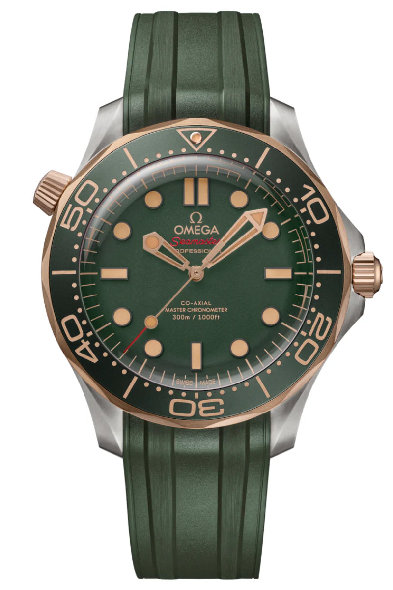 Omega 210.92.42.20.10.001 Seamaster Diver 300m Gold On Rubber