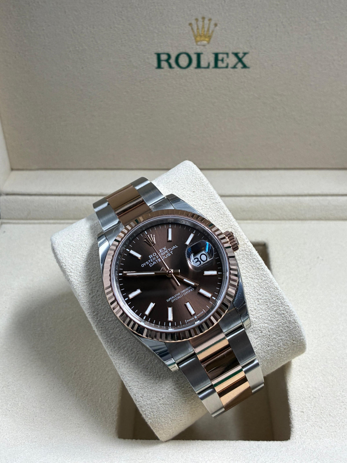 Rolex Datejust 36 126231 Chocolate Index Oyster 2026