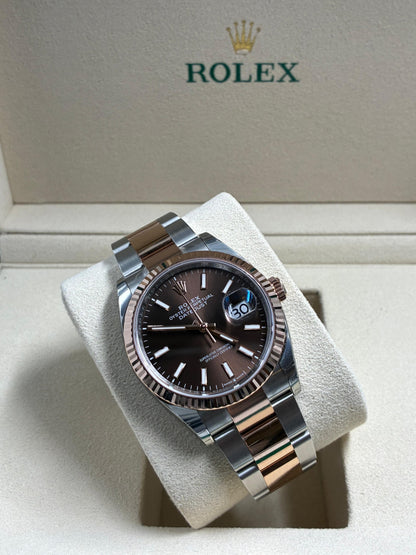 Rolex Datejust 36 126231 Chocolate Index Oyster 2026