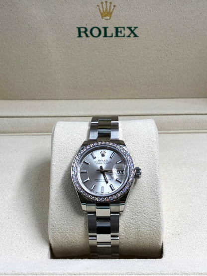Rolex Lady-Datejust 279384RBR Silver Oyster