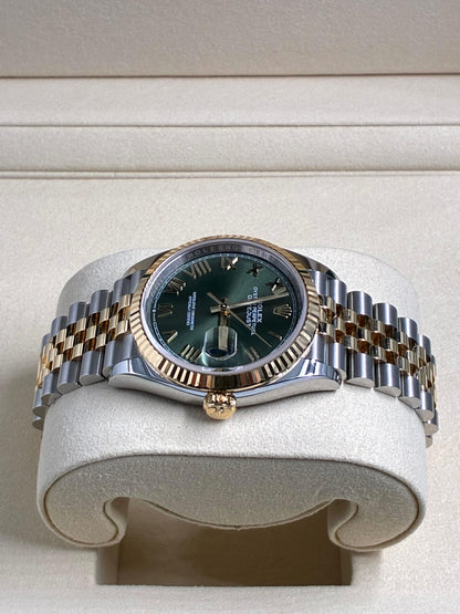 Rolex Datejust 36 126233 NEW GREEN ROMAN JUB 2026