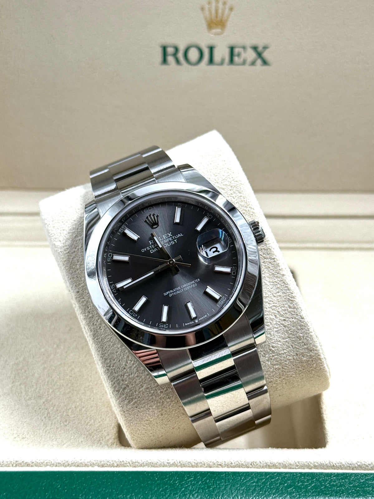 Rolex Datejust 41 126300 Black Index Oyster 2025