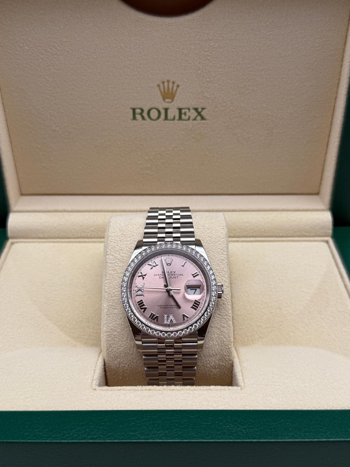 Rolex Datejust 36 126284 Pink VIIX Jubilee 2024 – EW Watches