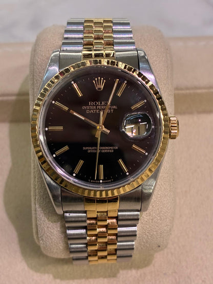 ROLEX 16233 BLACK INDEX JUB