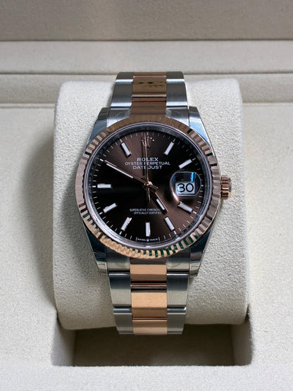 Rolex Datejust 36 126231 Chocolate Index Oyster 2025