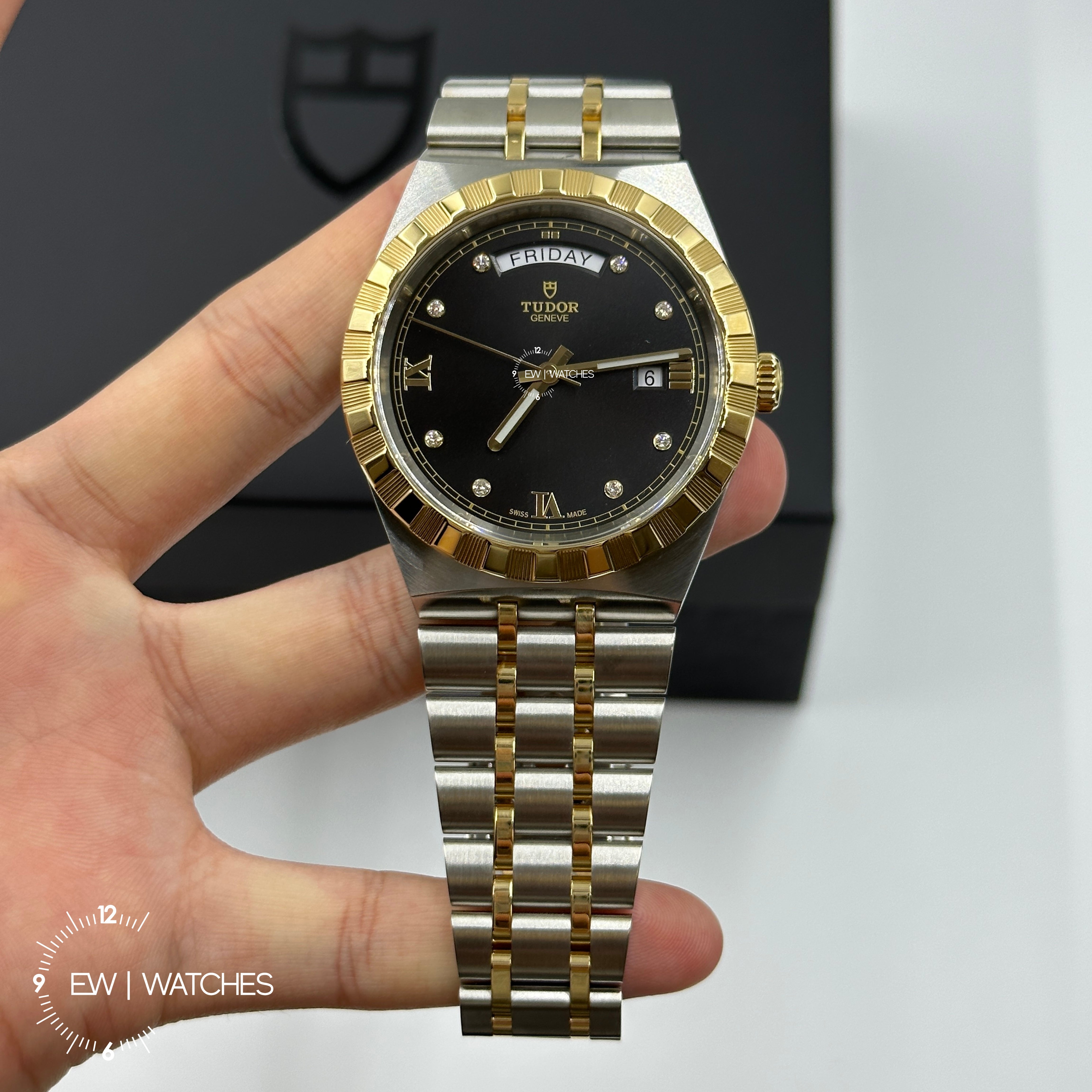 Tudor Royal 41mm 28603-0005 Black Diamonds 2023