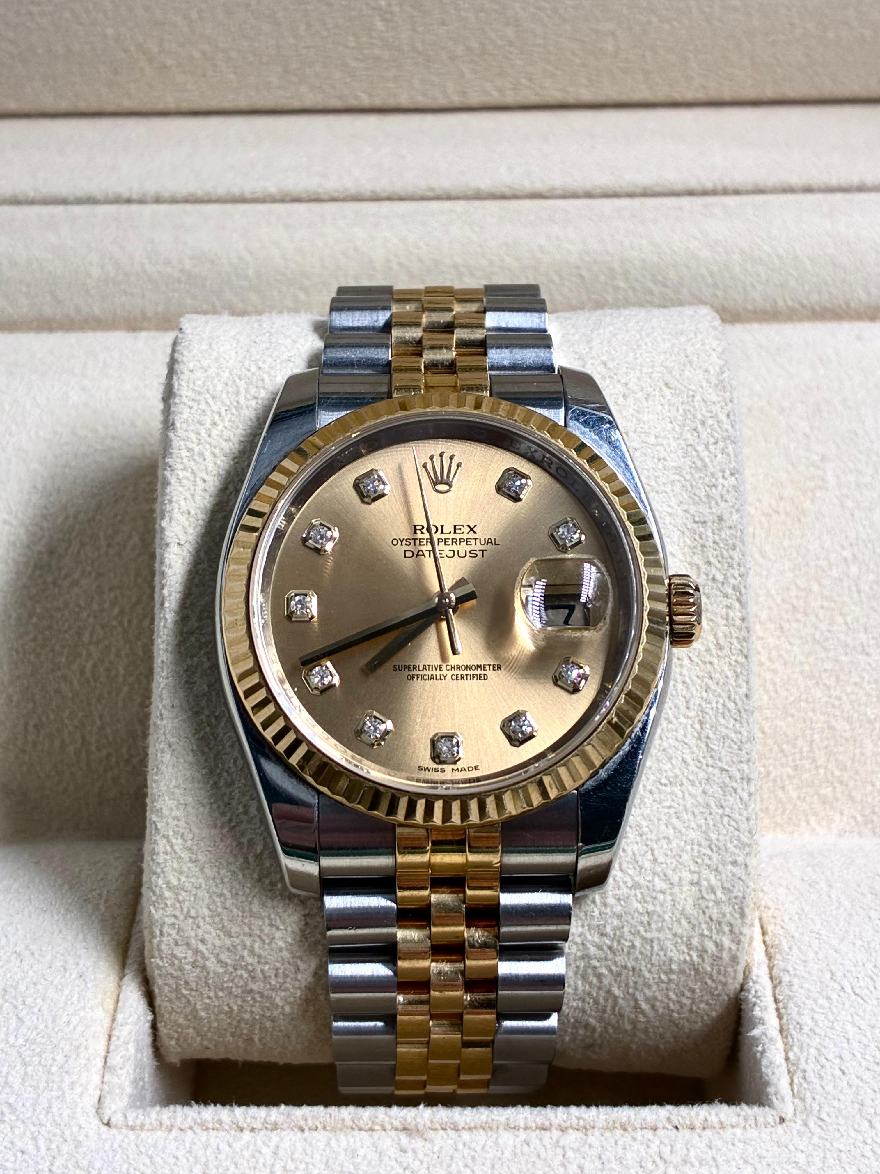 Rolex Datejust 116233G Champagne Jubilee