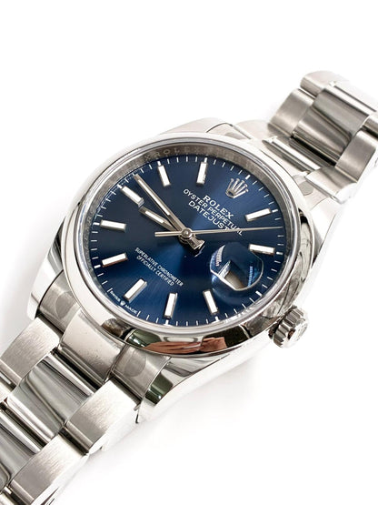 Rolex Datejust 36 126200 Blue Index Dial Oyster 2026