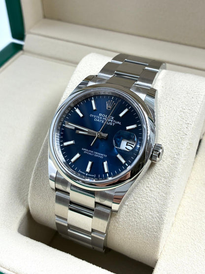 Rolex Datejust 36 126200 Blue Index Dial Oyster 2026