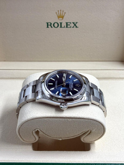 Rolex Datejust 36 126200 Blue Index Dial Oyster 2026