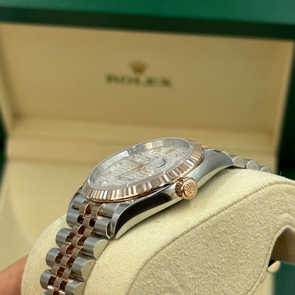 Rolex Datejust 36 126231G Silver Fluted Jubilee 2024