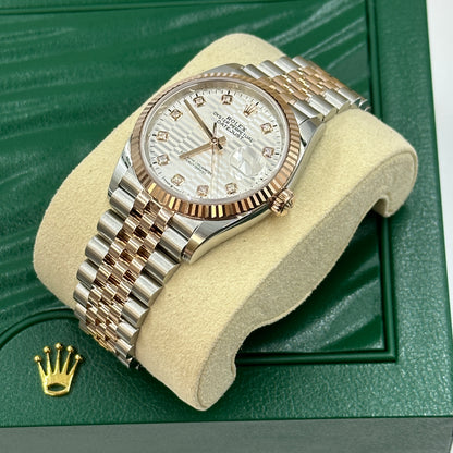Rolex Datejust 36 126231G Silver Fluted Jubilee 2024