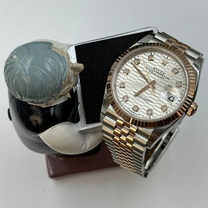 Rolex Datejust 36 126231G Silver Fluted Jubilee 2024