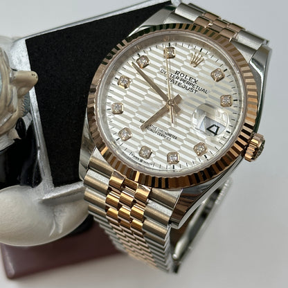 Rolex Datejust 36 126231G Silver Fluted Jubilee 2024