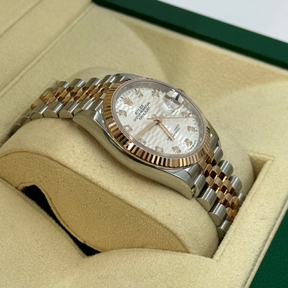 Rolex Datejust 36 126231G Silver Fluted Jubilee 2024