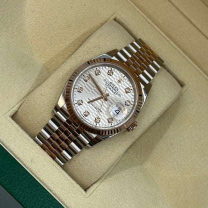 Rolex Datejust 36 126231G Silver Fluted Jubilee 2024