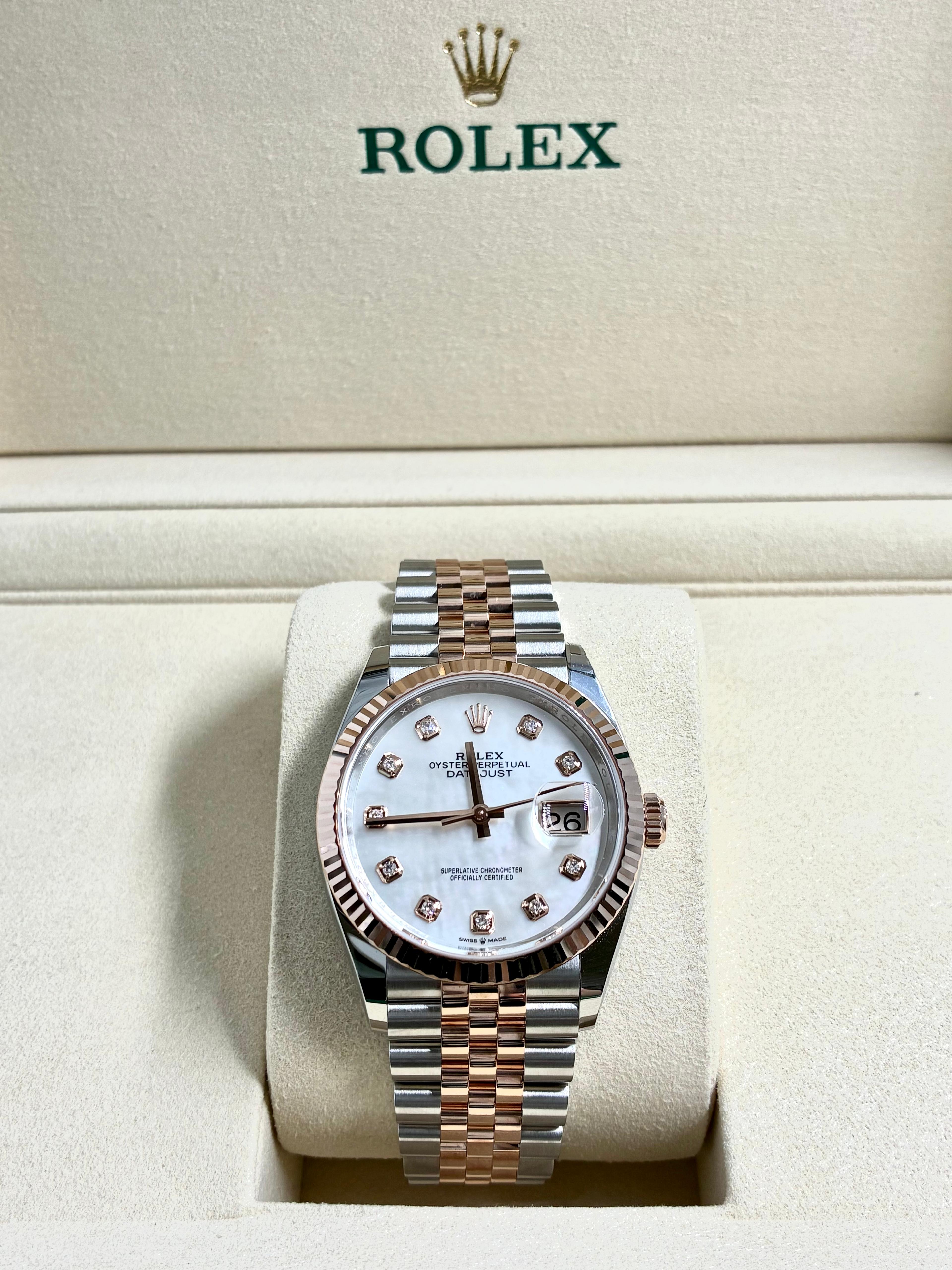 Rolex Datejust 36 126231NG White Jubilee 2025