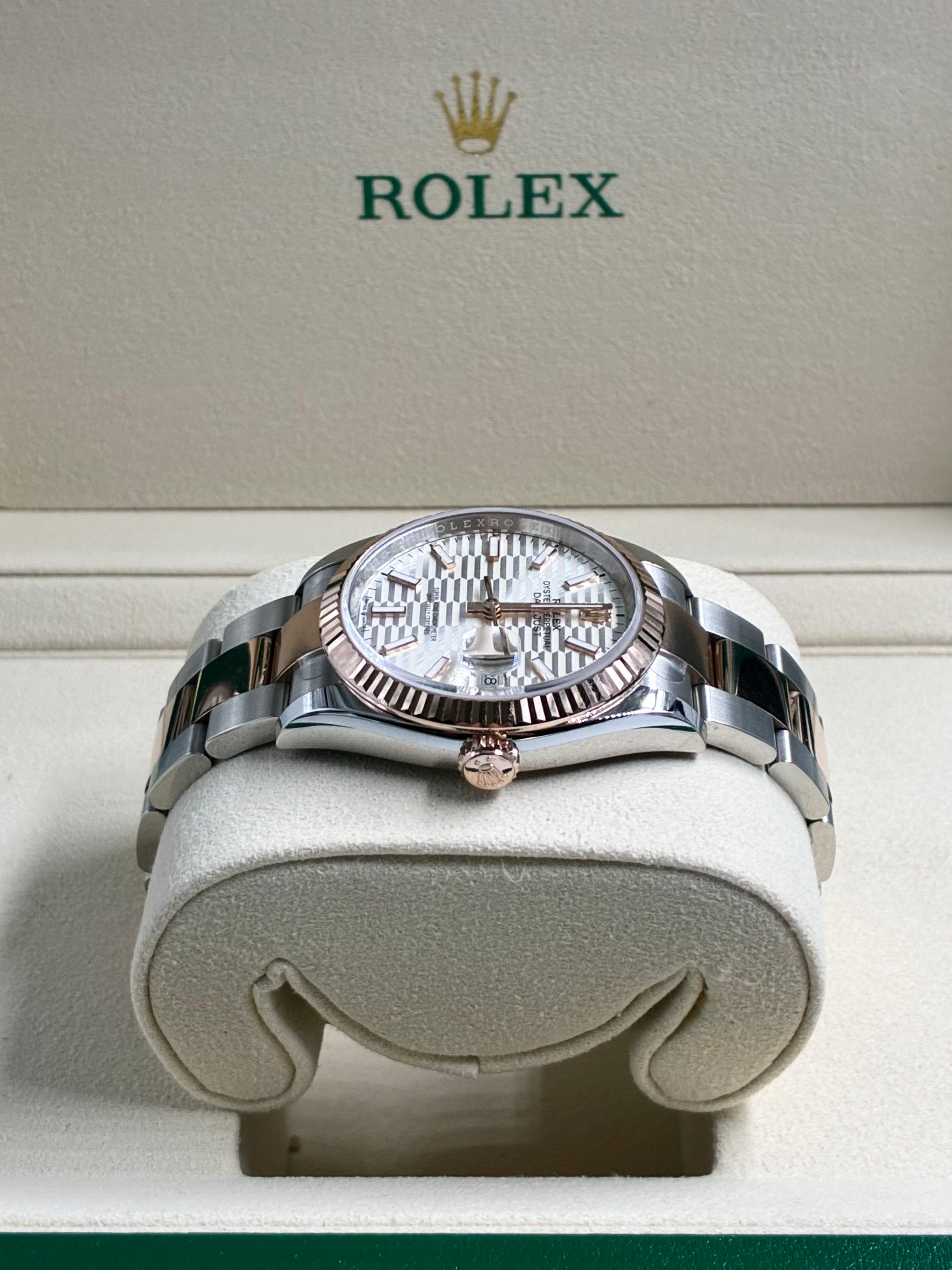 Rolex Datejust 36 126231 Silver Index Fluted Oyster 2024